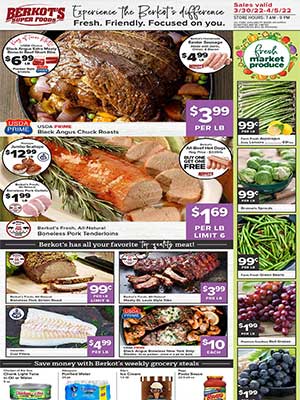 Berkots Weekly Ad (3/30/22 - 4/05/22)