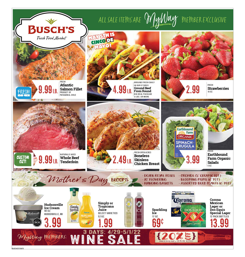 Busch's  Weekly Ad (4/25/22 - 5/08/22)
