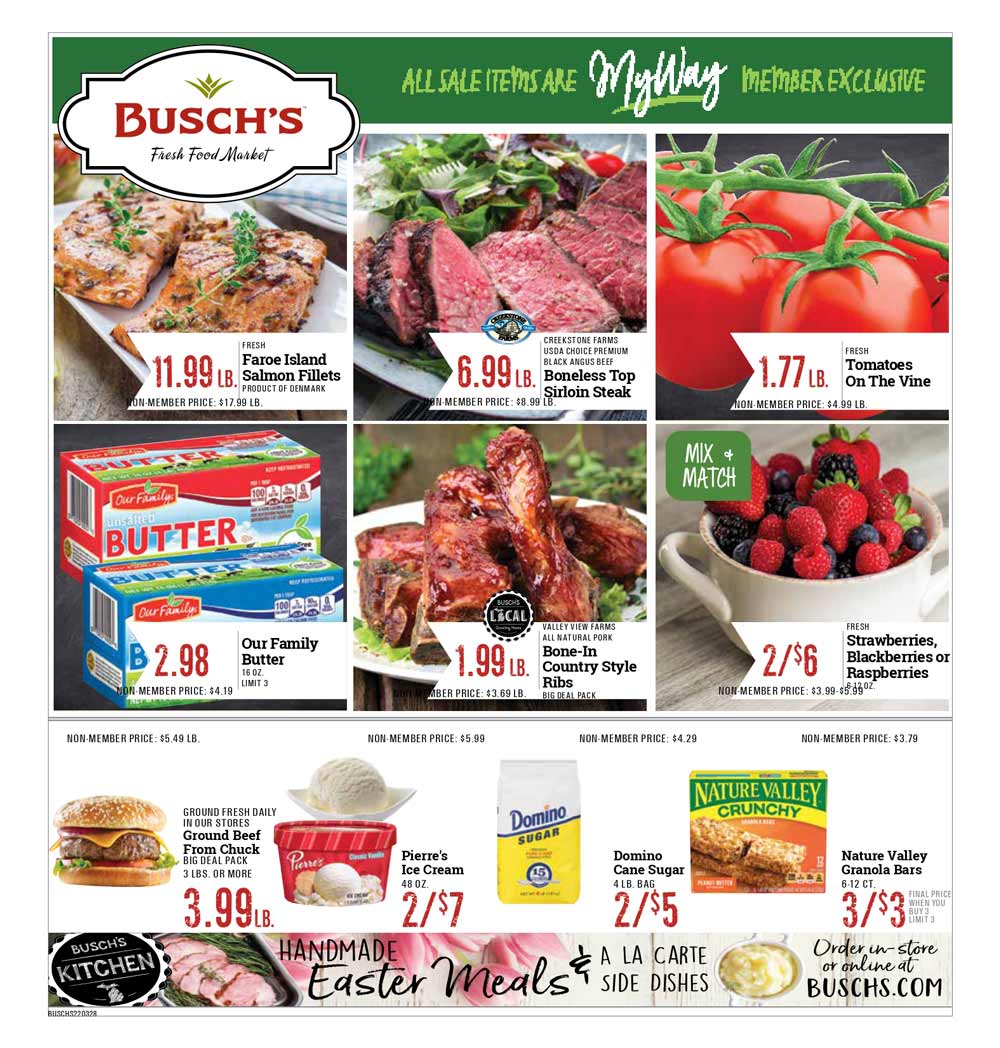 Busch's  Weekly Ad (3/28/22 - 4/10/22)