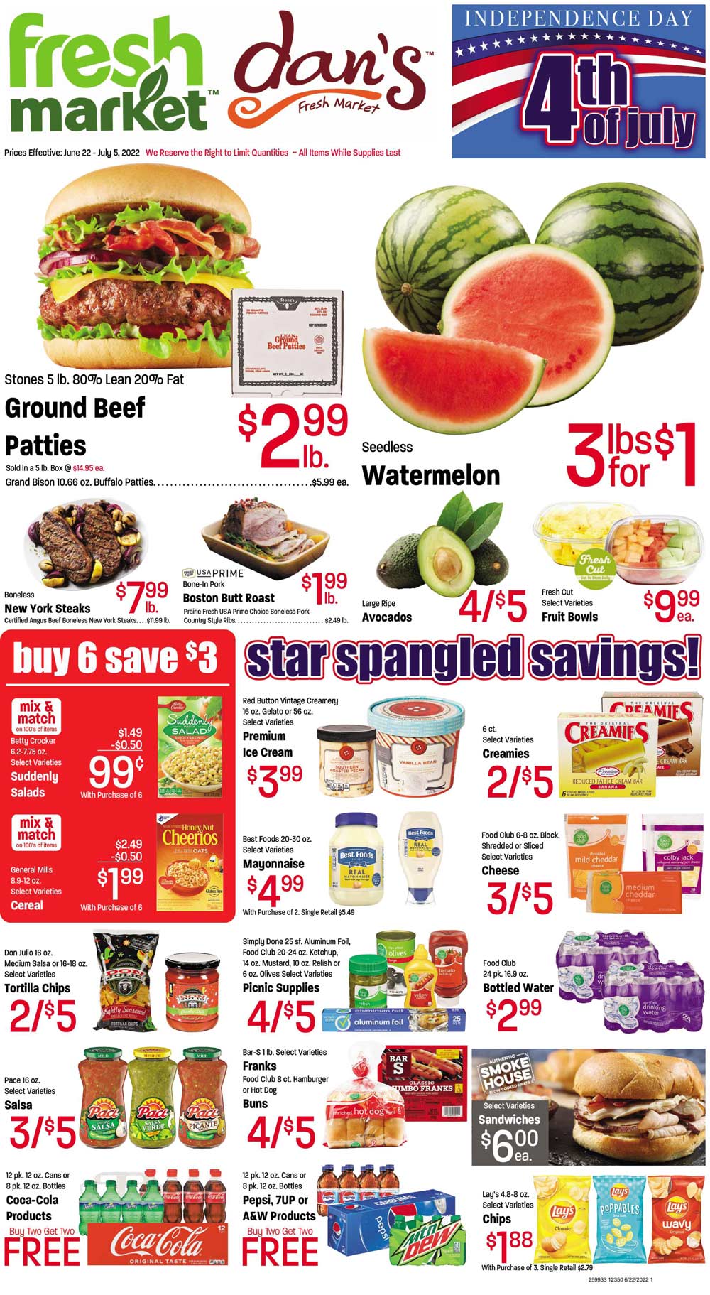 Fresh Market Weekly Ad (6/22/22 - 7/05/22)