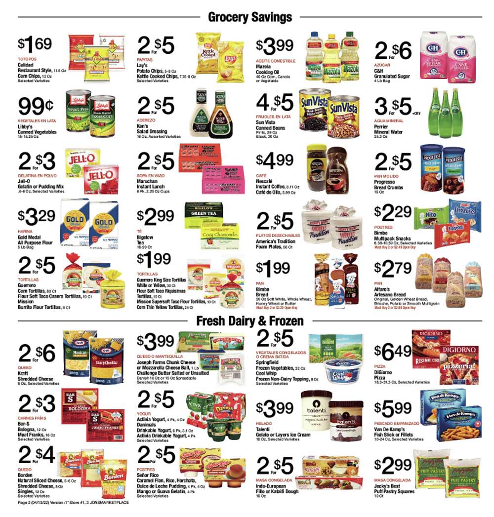 Jons Weekly Ad (4/13/22 - 4/19/22)