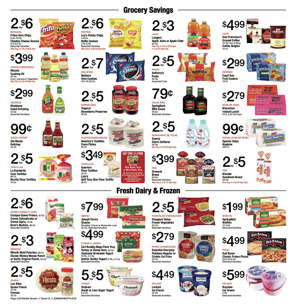 Jons Weekly Ad (7/06/22 -7/12/22)