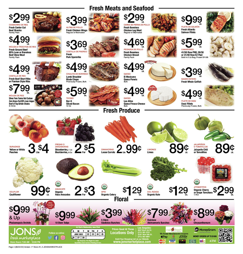 Jons Weekly Ad (6/22/22 - 6/28/22)