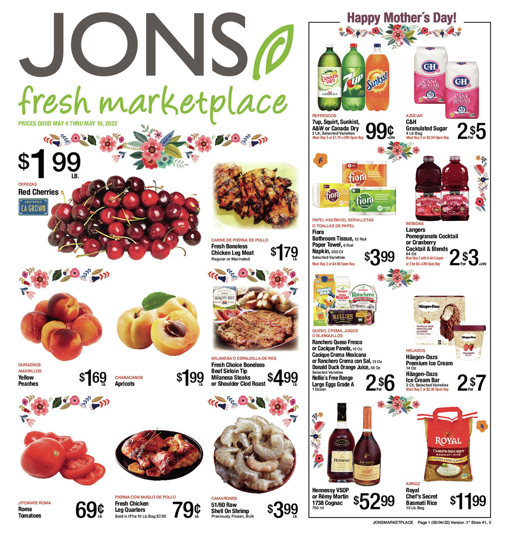 Jons Weekly Ad (5/04/22 - 5/10/22)