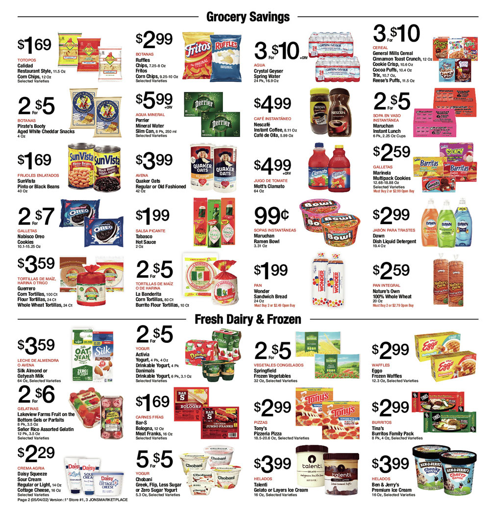 Jons Weekly Ad (5/04/22 - 5/10/22)