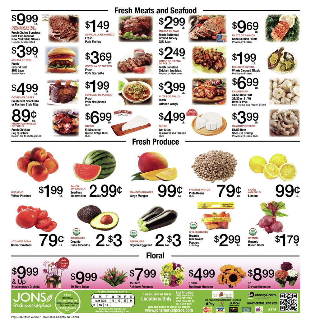 Jons Weekly Ad (5/11/22 - 5/17/22)