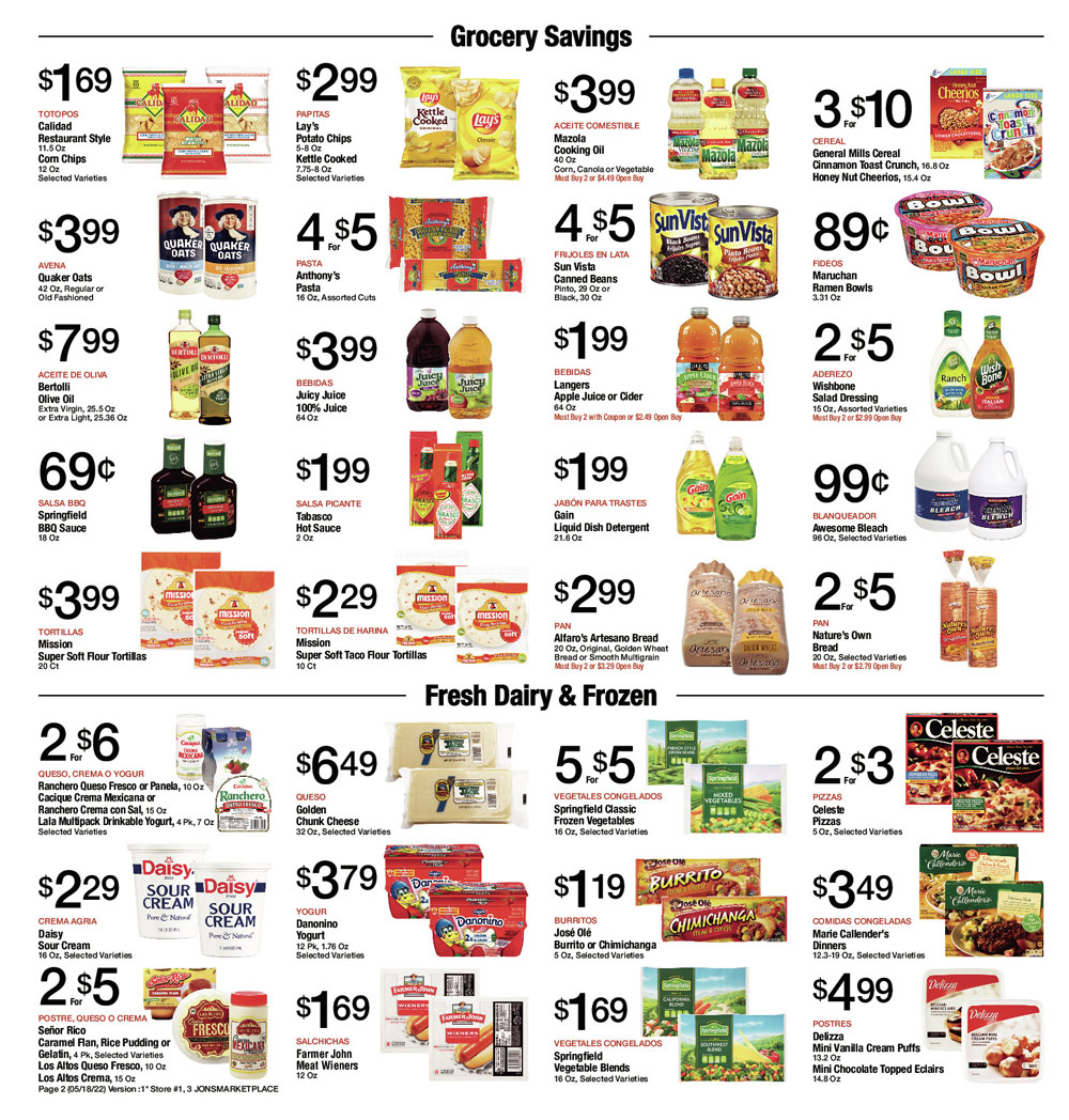 Jons Weekly Ad (5/18/22 - 5/24/22)