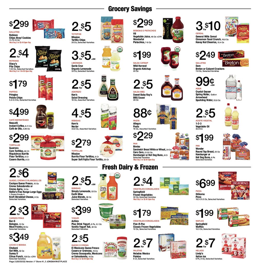 Jons Weekly Ad (5/25/22 - 5/31/22)