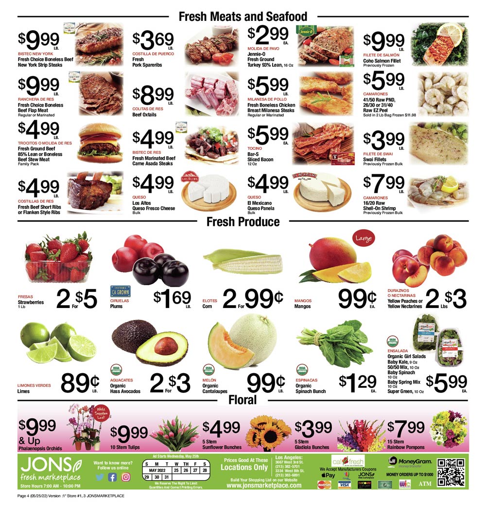 Jons Weekly Ad (5/25/22 - 5/31/22)