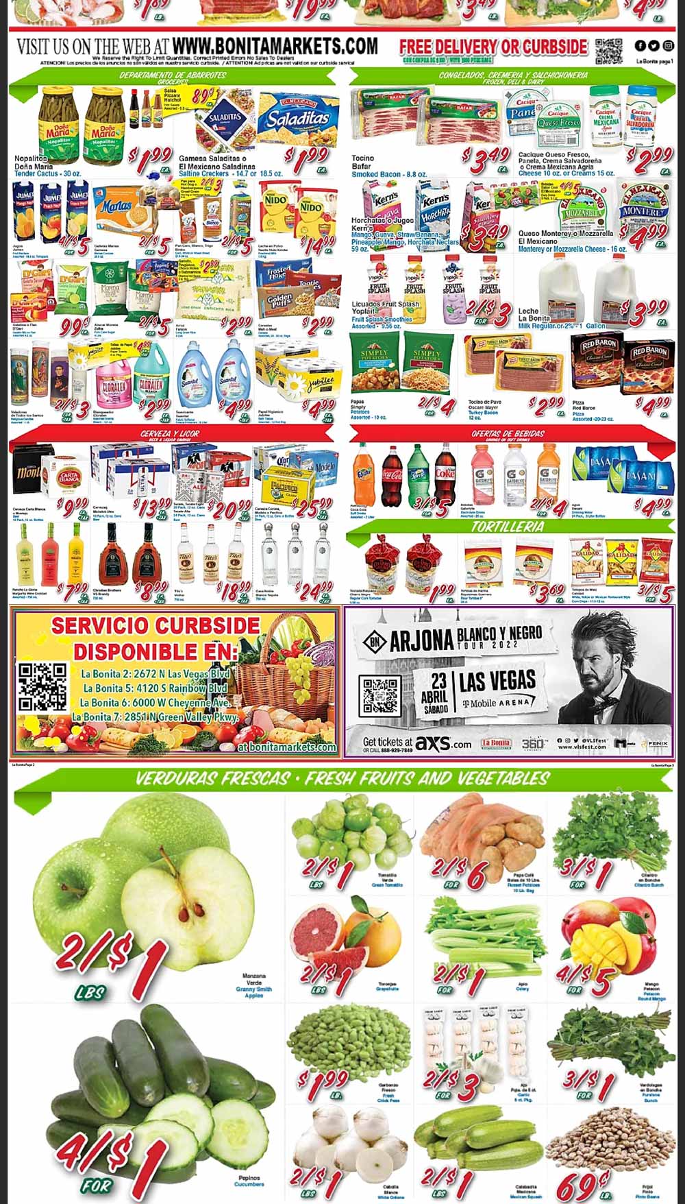 La Bonita Weekly Ad (4/06/22 - 4/12/22)