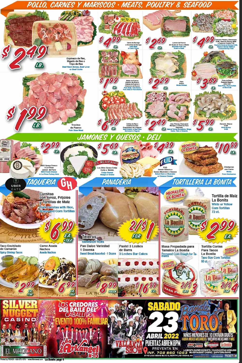 La Bonita Weekly Ad (4/06/22 - 4/12/22)