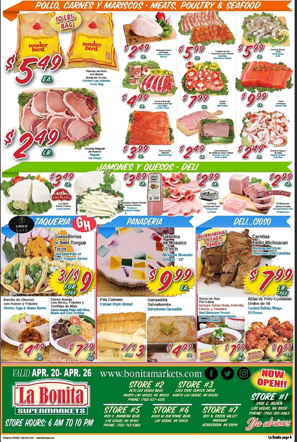 La Bonita Weekly Ad (4/20/22 - 4/26/22)