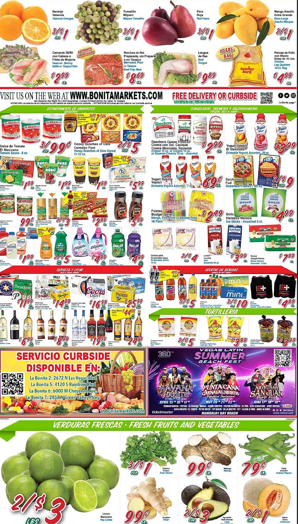 La Bonita Weekly Ad (3/30/22 - 4/05/22)