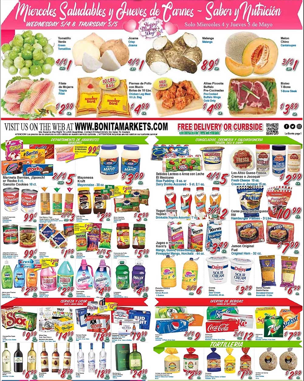 La Bonita Weekly Ad (5/04/22 - 5/10/22)