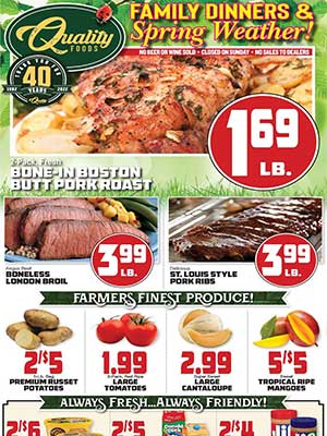 Quality Foods Weekly Ad (3/30/22 - 4/05/22)