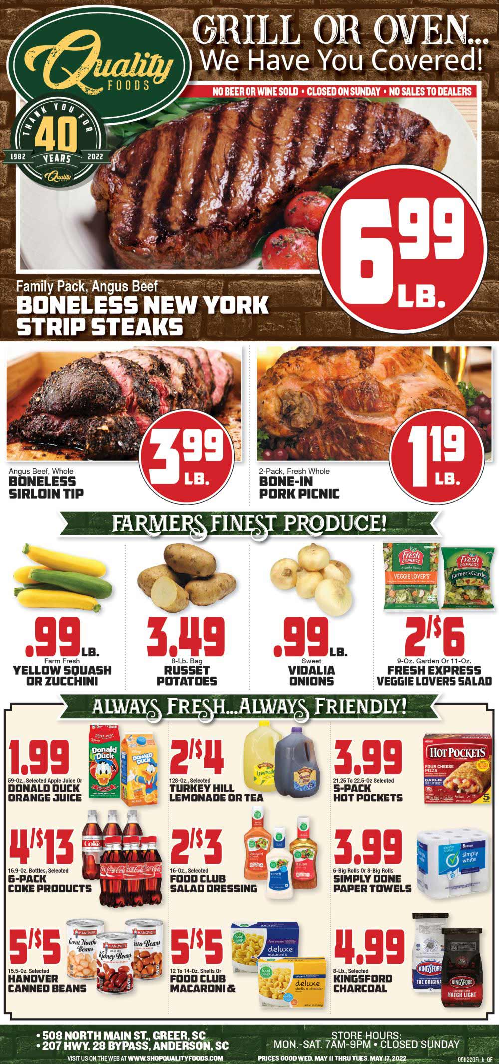 Quality Foods Weekly Ad (5/11/22 - 5/17/22)