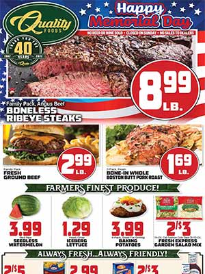 Quality Foods Weekly Ad (5/25/22 - 5/31/22)