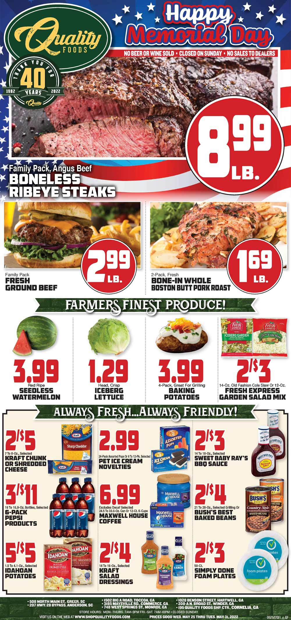 Quality Foods Weekly Ad (5/25/22 - 5/31/22)