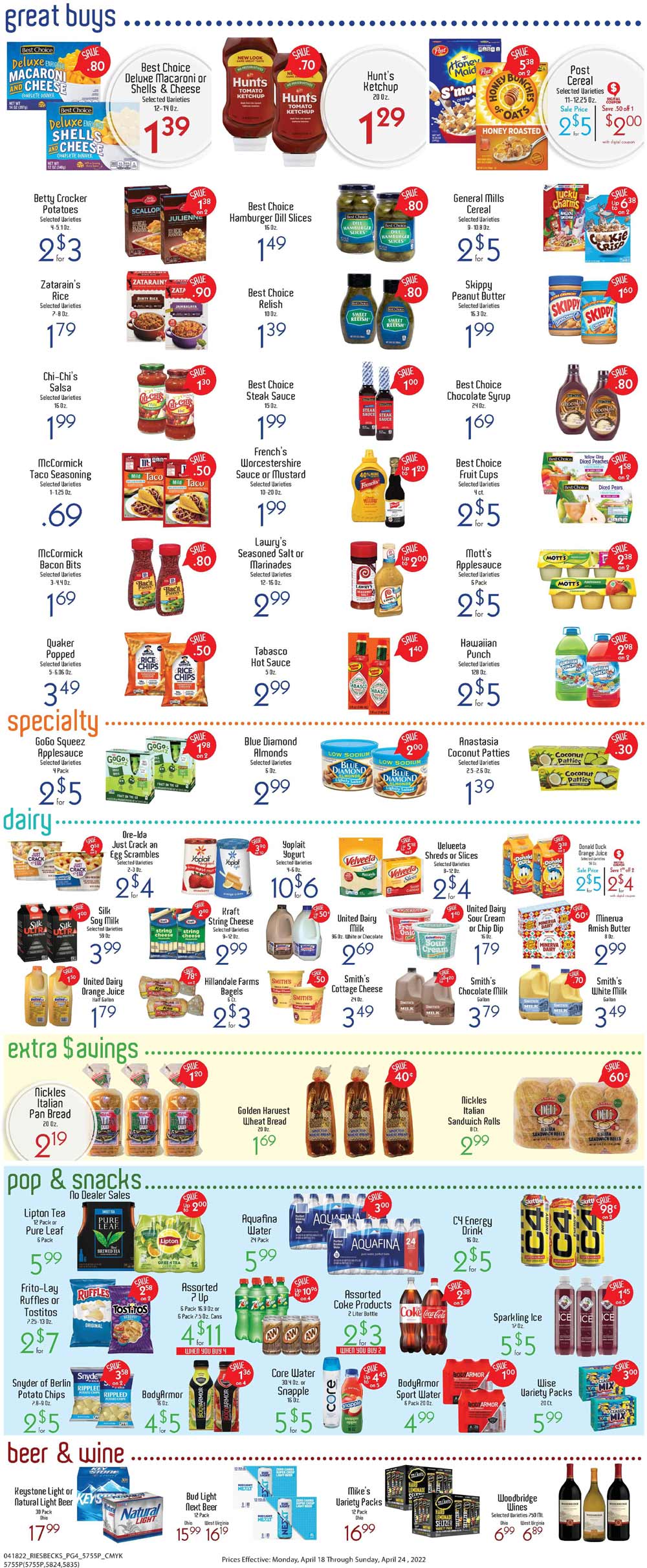 Riesbeck's Weekly Ad (4/18/22 - 4/24/22)