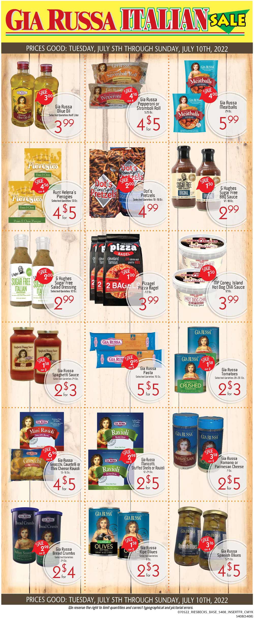 Riesbeck's Weekly Ad (7/05/22 - 7/11/22)