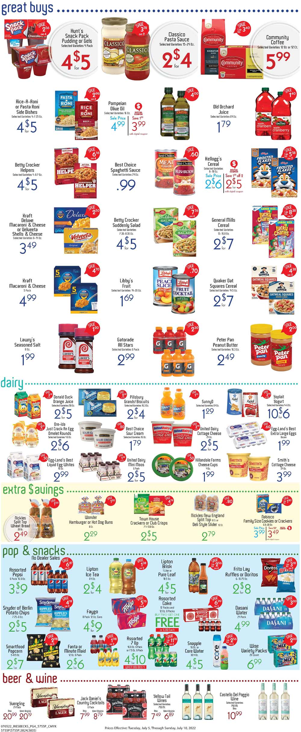 Riesbeck's Weekly Ad (7/05/22 - 7/11/22)