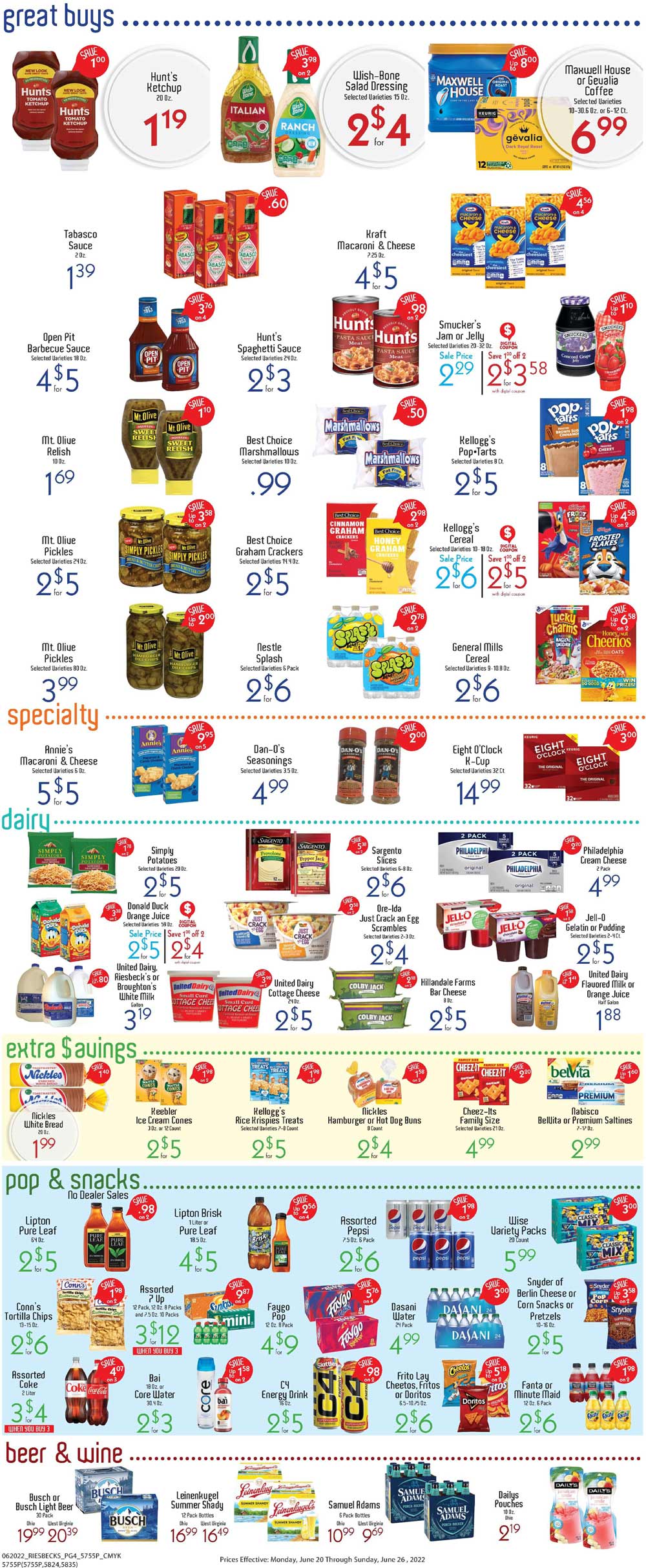 Riesbeck's Weekly Ad (6/20/22 - 6/26/22)