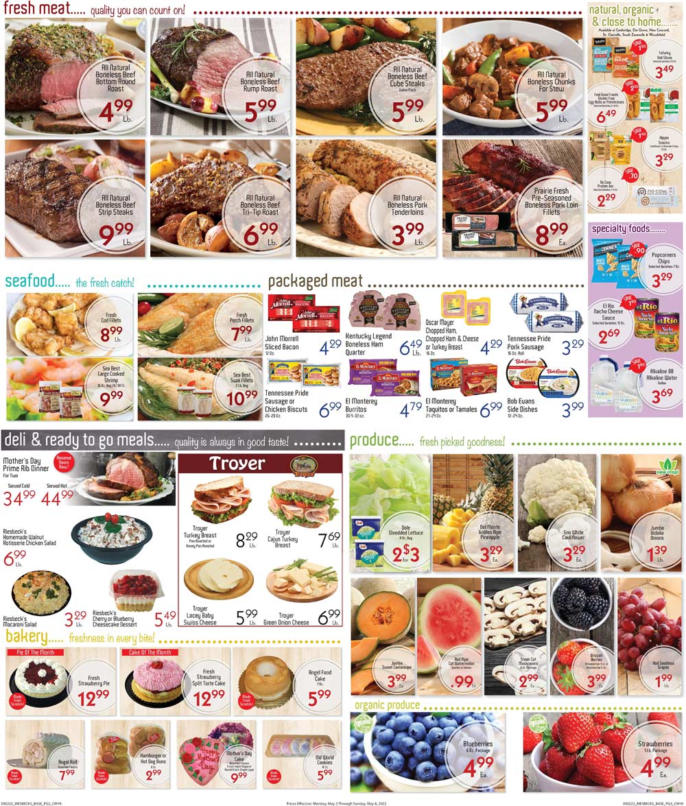 Riesbeck's Weekly Ad (5/02/22 - 5/08/22)