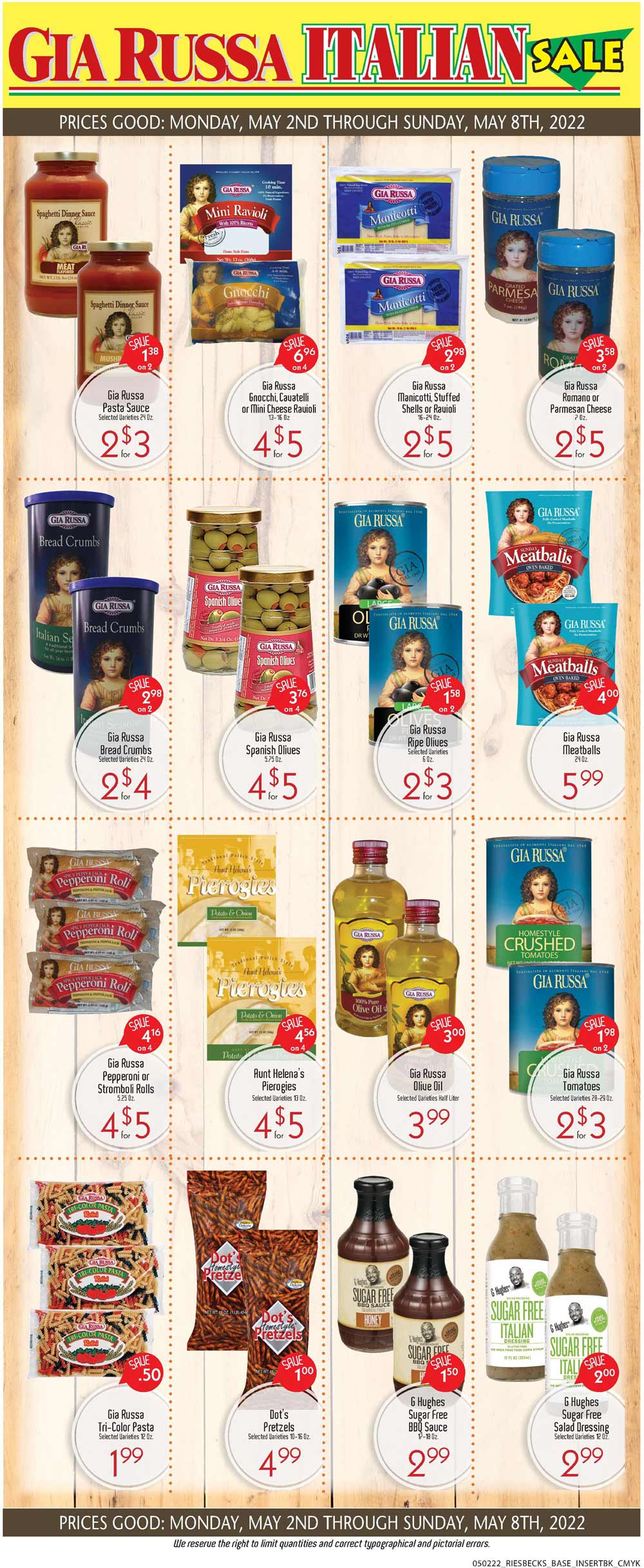 Riesbeck's Weekly Ad (5/02/22 - 5/08/22)