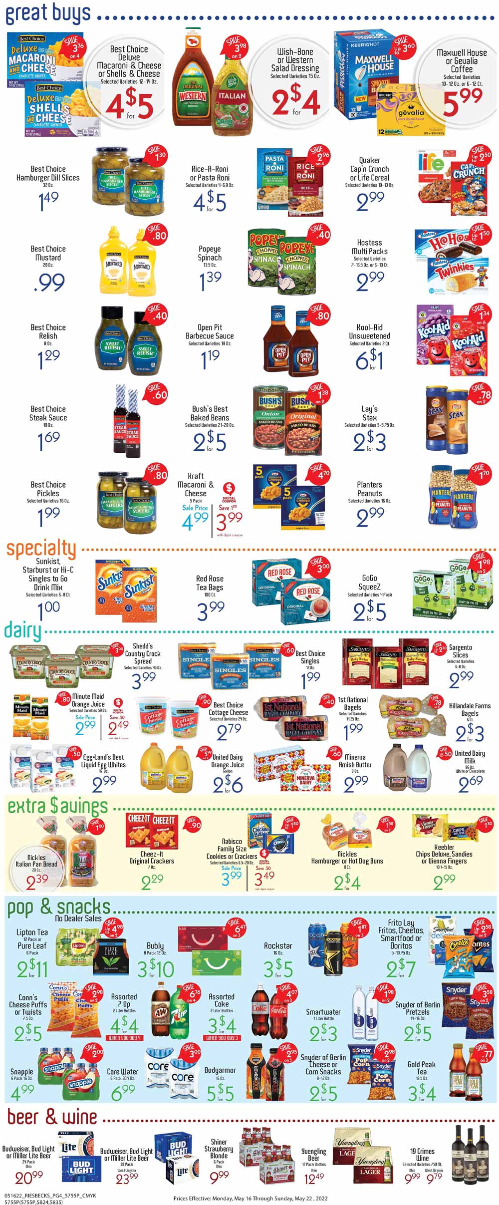 Riesbeck's Weekly Ad (5/16/22 - 5/22/22)