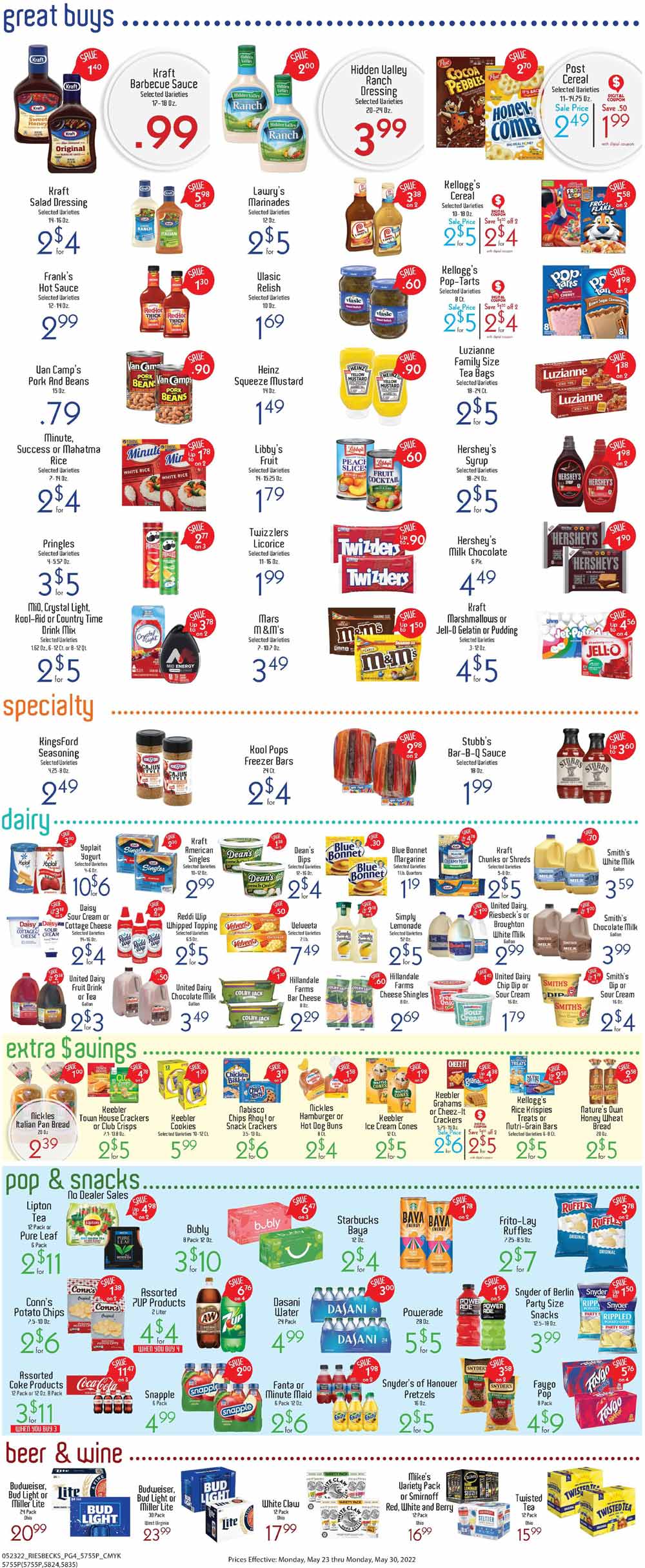 Riesbeck's Weekly Ad (5/23/22 - 5/30/22)